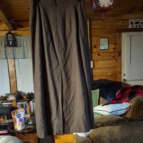 Worth Women's Dark Brown Blazer And Long Skirt Set - Picture 8 of 15